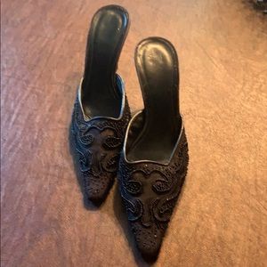 Gorgeous pair of Black mules